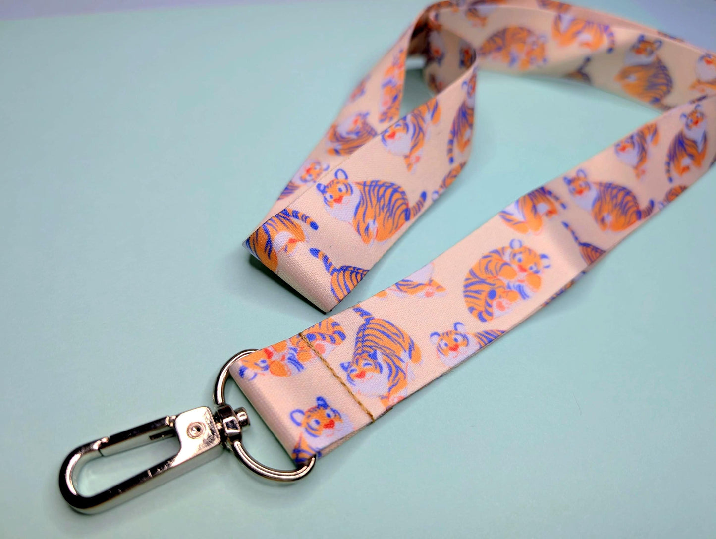 Tiny Tigers Lanyard | Cute Lanyard for Keychain, Card Holder, Accessories