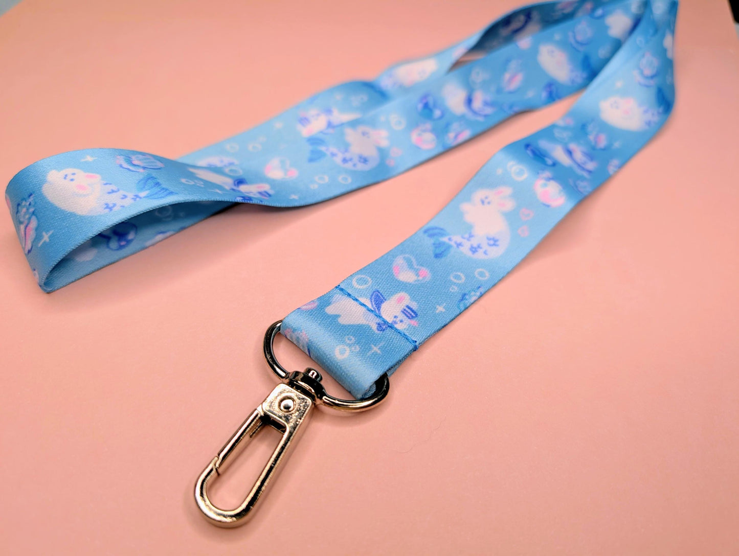 Sea Bunnies Lanyard | Cute Lanyard for Keychain, Card Holder, Accessories