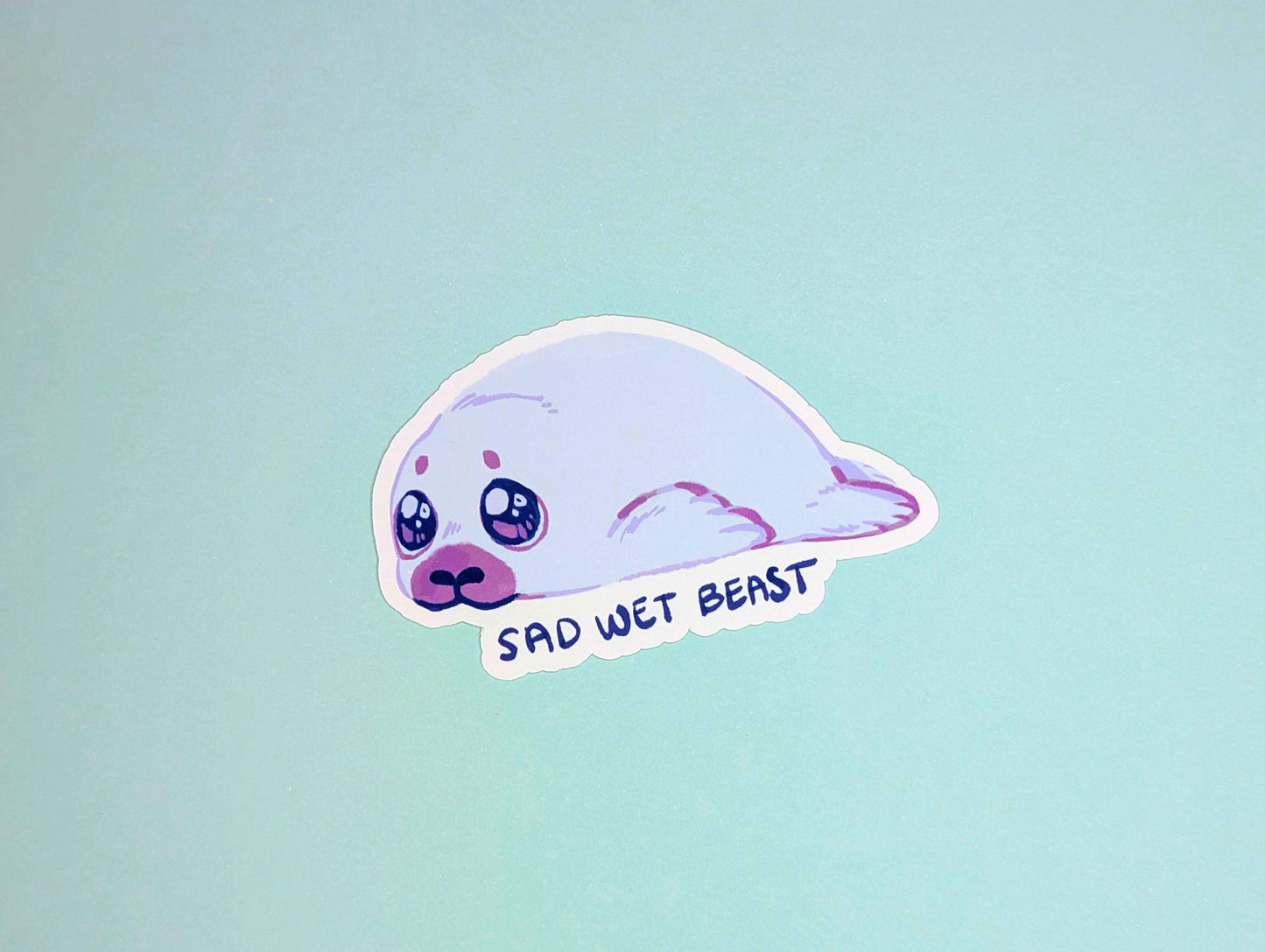 Sad Wet Beast Sticker
