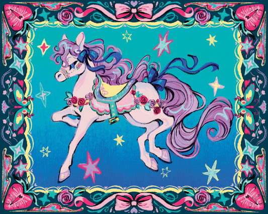 Carousel Horse | Poster Print | Cute Art Print