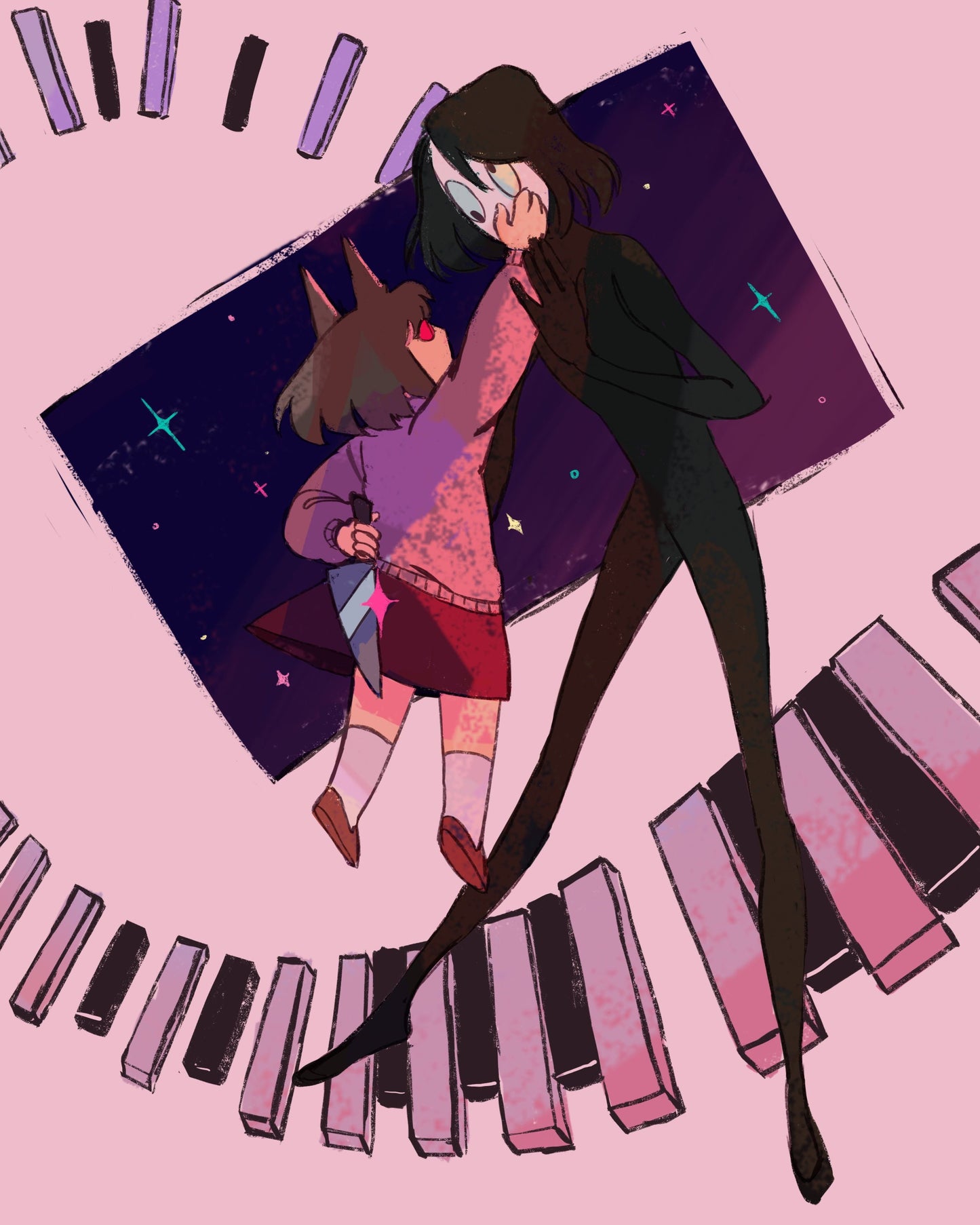 HOLOGRAPHIC | Yume Nikki | Going to Mars | Poster Print |