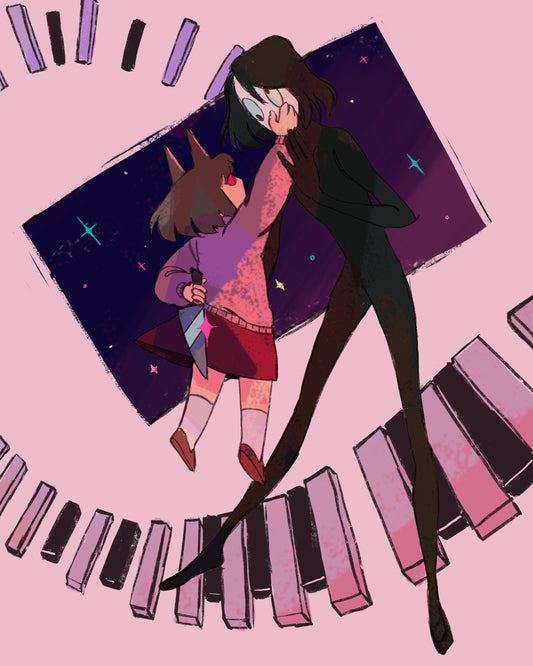 HOLOGRAPHIC | Yume Nikki | Going to Mars | Poster Print |