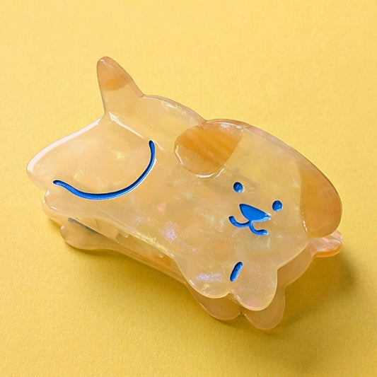 Caramel Puppy Small Hair Claw Clip | Cute Hair Accessories