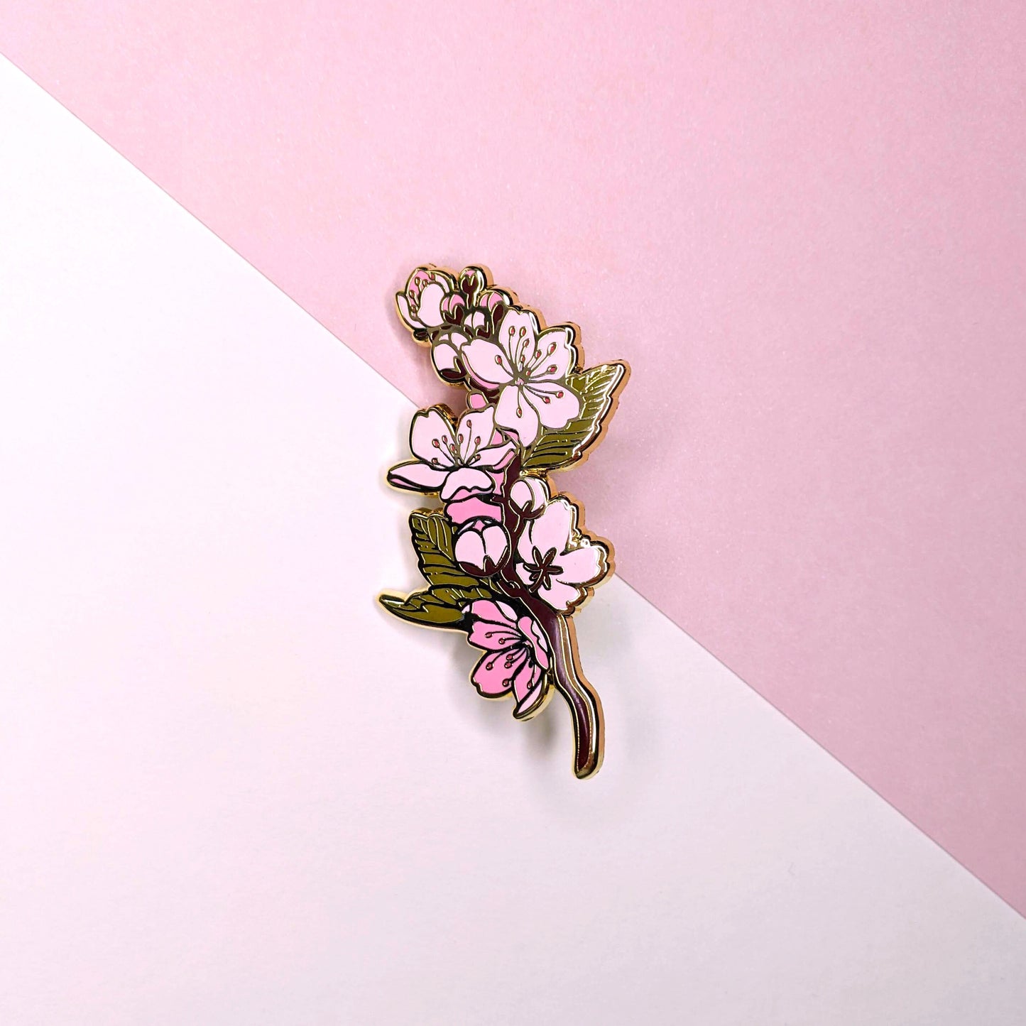 Spring Florals | Large Gold Hard Enamel Pins