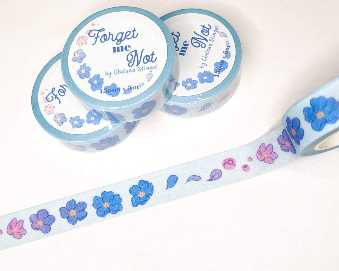 Forget Me Not | Glitter Washi Tape