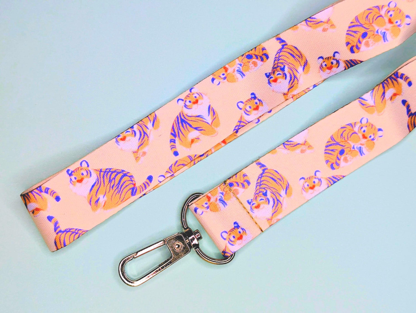 Tiny Tigers Lanyard | Cute Lanyard for Keychain, Card Holder, Accessories