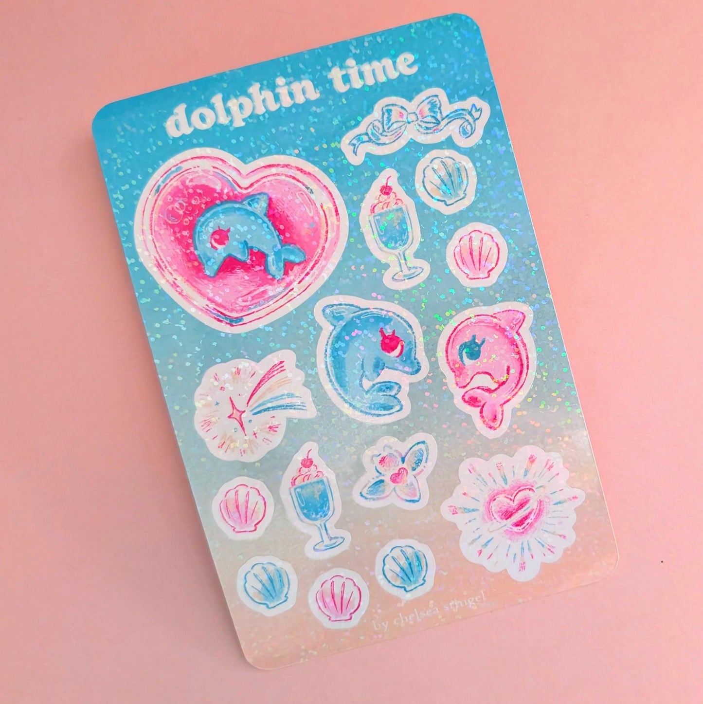 Dolphin Time | Ocean Themed Sticker Sheet
